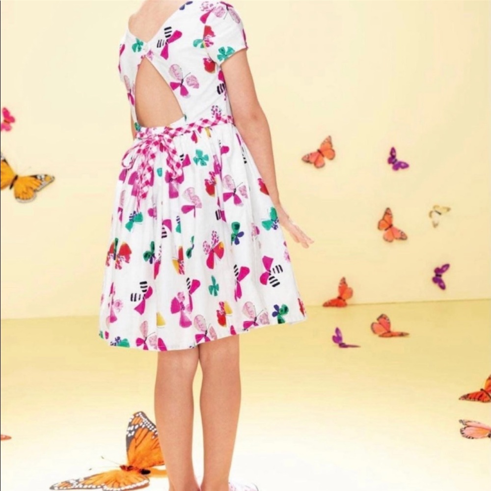 🦋 NWT Bambiola Zoe Watercolor Butterfly Floral Dress 2/3 - 2T 3T
